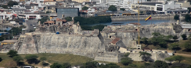 san felipe fort from convento de la popa