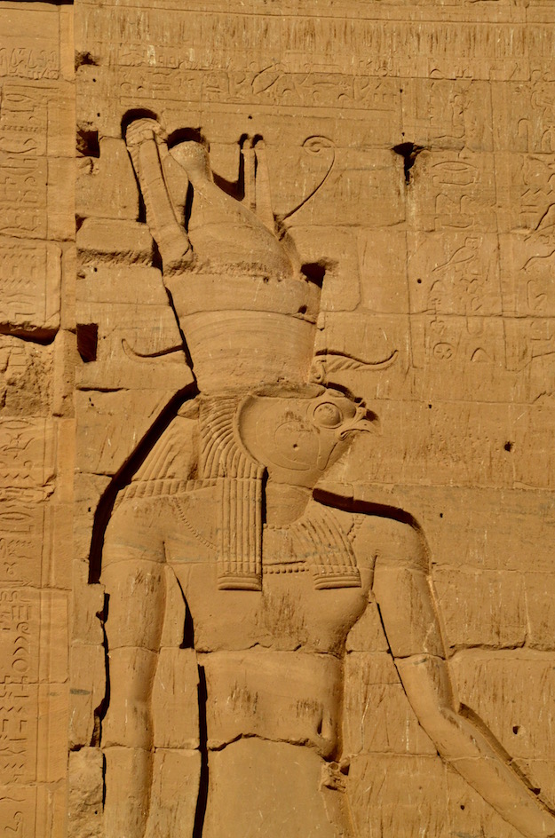 Horus relief sculpture temple of Isis