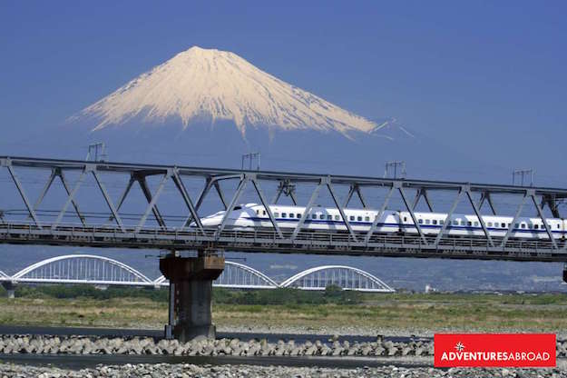 Bullet Train Japan Mount Fuji