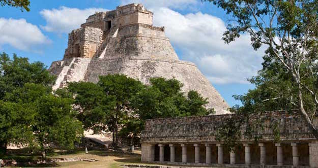 Mayan Pyramid of the Magician Uxmal Mexico