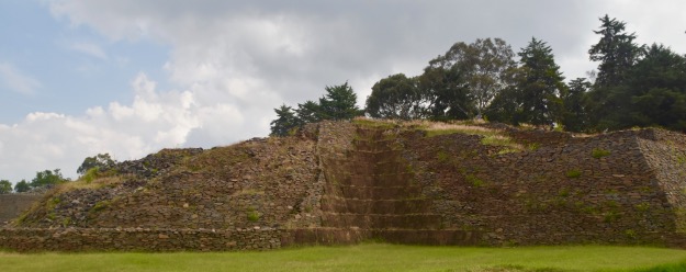 ruined pyramid or yacata Tzintzuntzan Mexico
