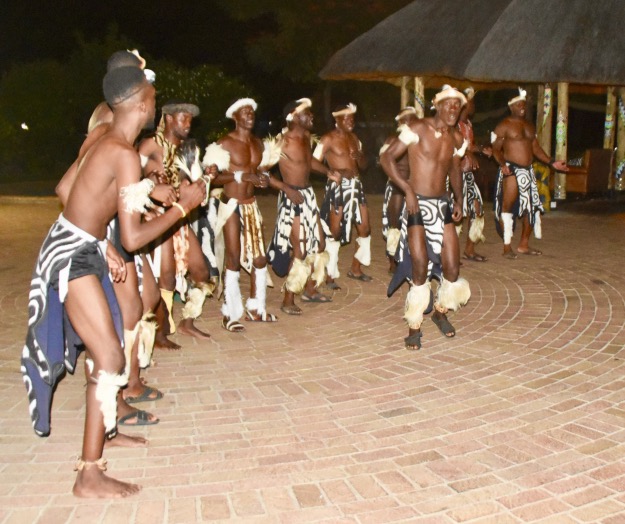 dancers at the A'Zambezi Lodge