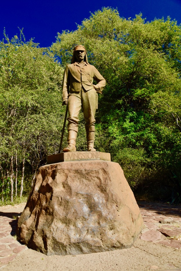 David Livingstone statue at Victoria Falls