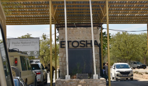 Etosha National Park entrance Namibia