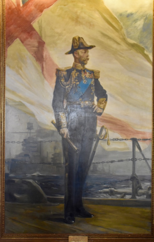 King George V painting at Victoria Falls Hotel