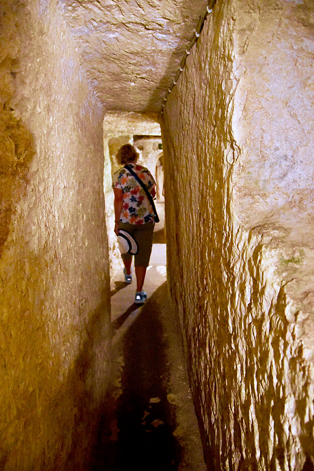 Alison in the Catacombs of St. Publius