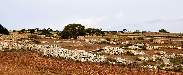 Rubble Walls outside Hagar Qim