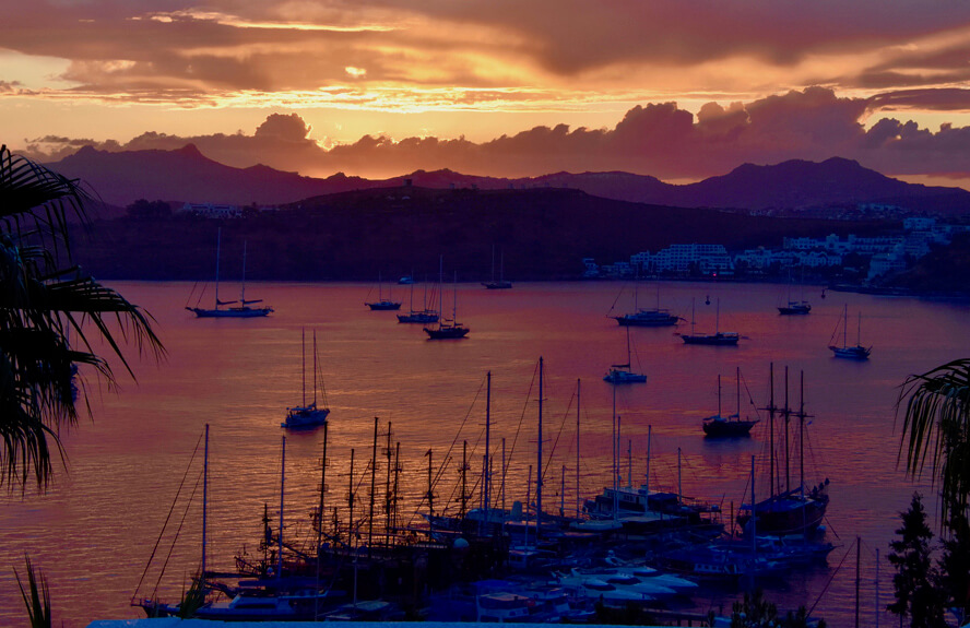 Sunset from the Manastir Hotel