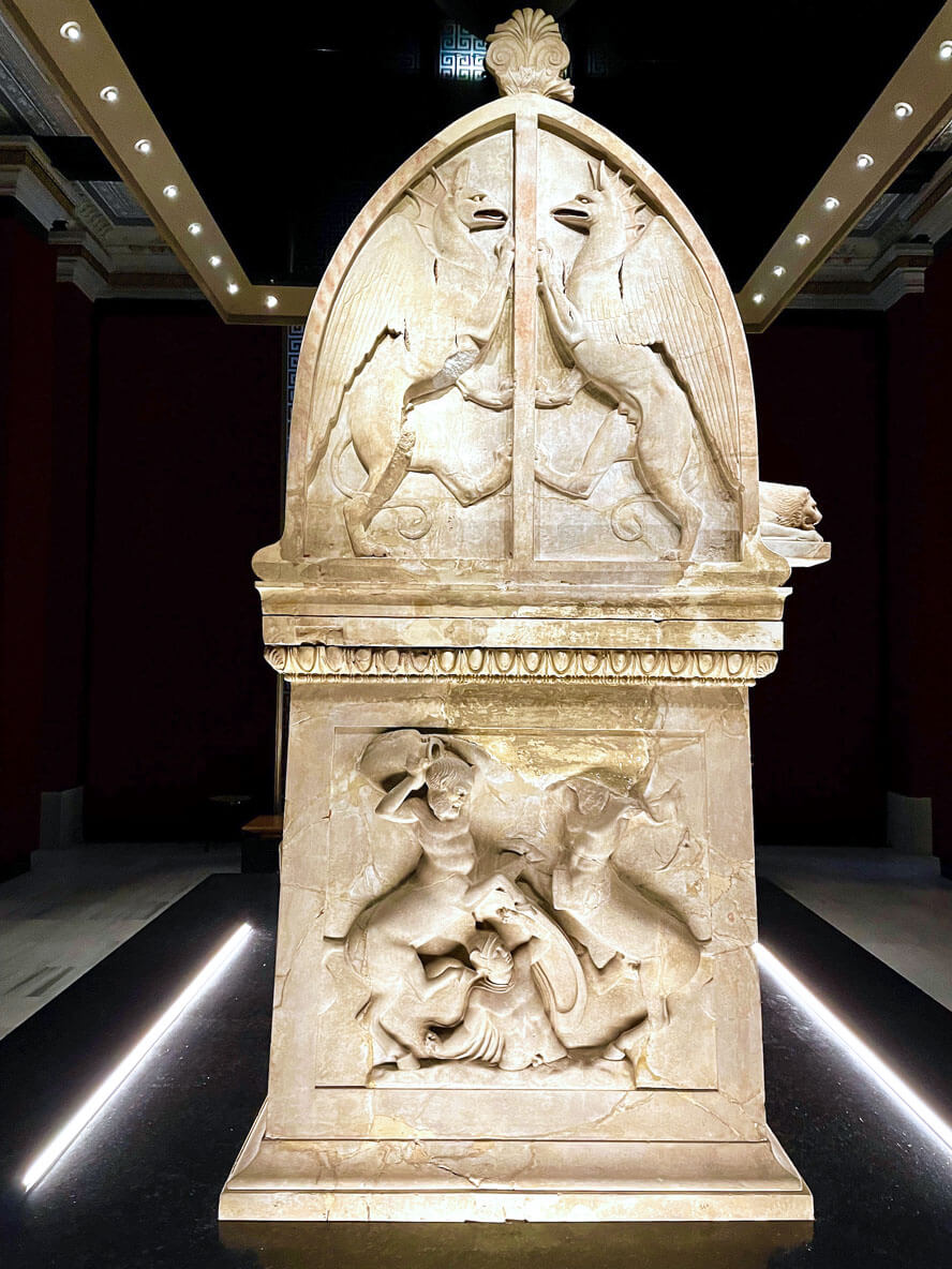 The Lycian Sarcophagus – Griffins and Centaurs