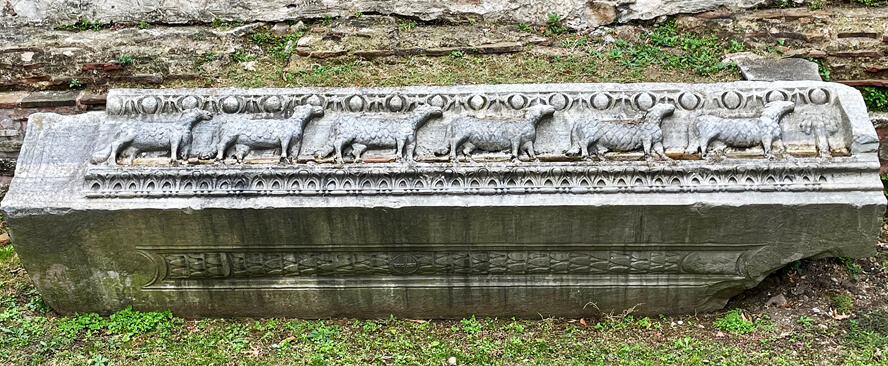 Lintel from the Church of Theodosius II. Hagia Sophia – Church, Mosque or Museum?