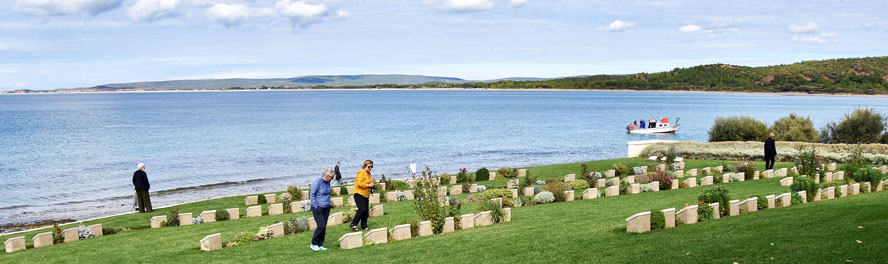 Our Group at Ariburnu Cemetery. Gallipoli – A WWI Tragedy Revisited