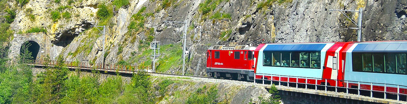 Glacier Express from St. Moritz to Zermatt