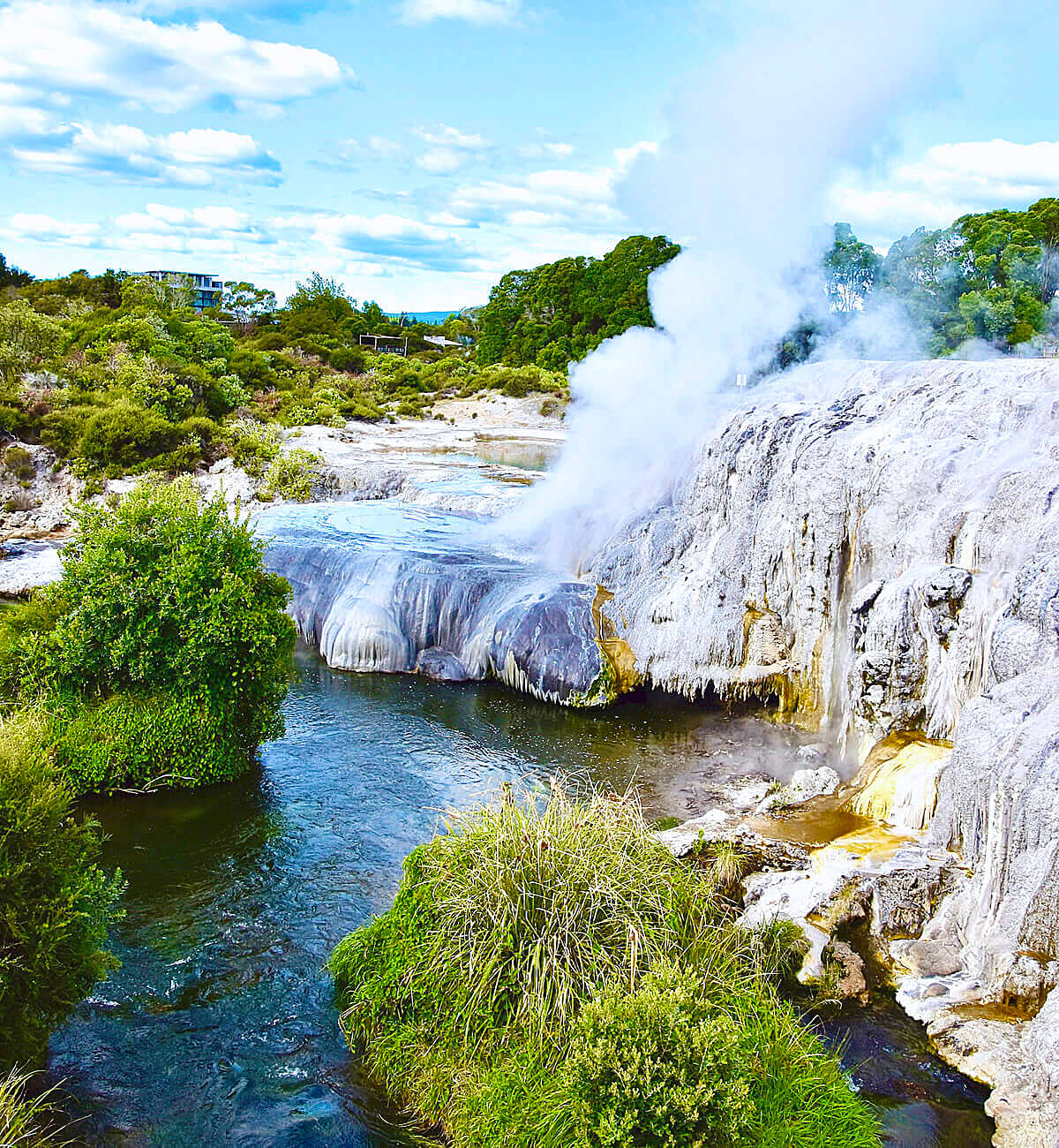 Side View of the Geysers