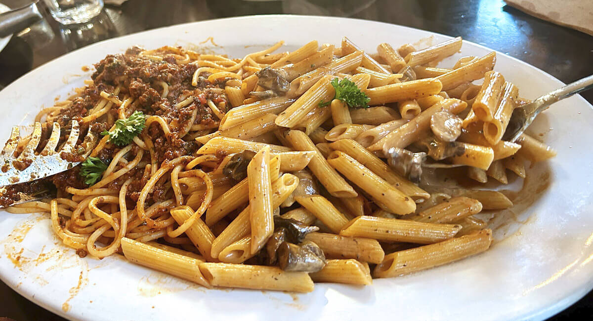 Bolognese & Penne with Mushrooms
