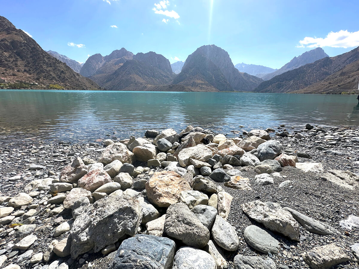 Iskanderkul Lake. Photo by Jonathan Hodgson.