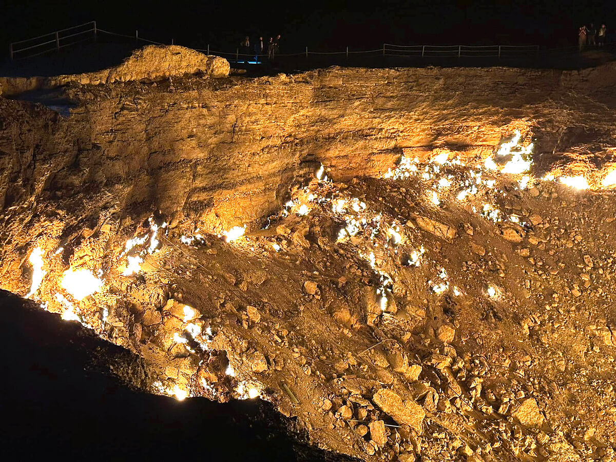 Darvaza Gas Crater. Photo by Brendan Powell.