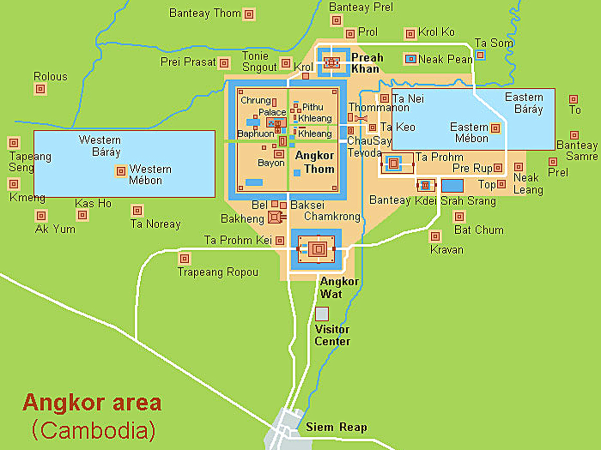 Map of Angkor