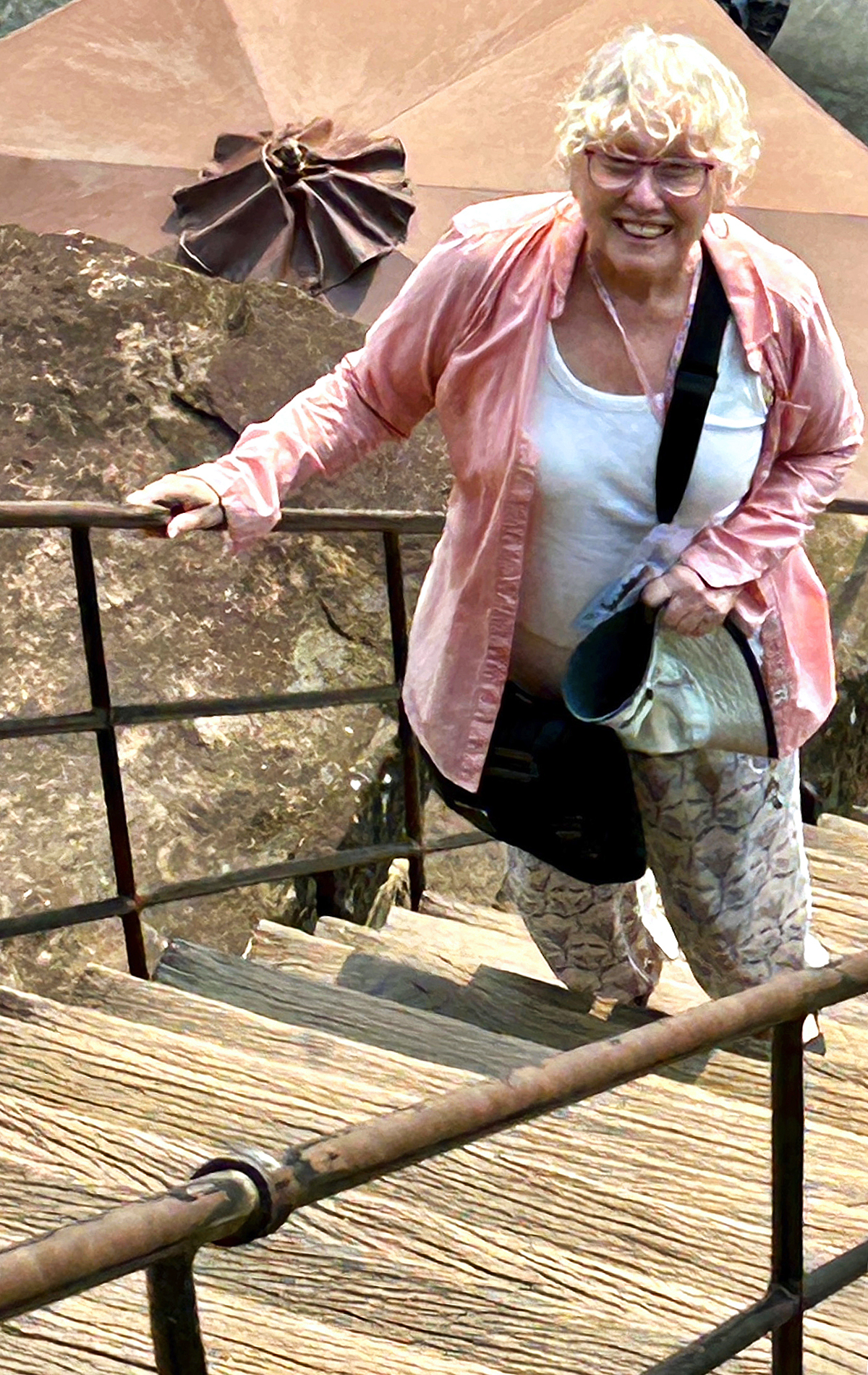 Alison Climbing to the Top