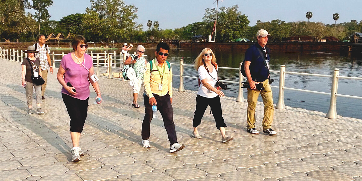 Heading In to Angkor Wat