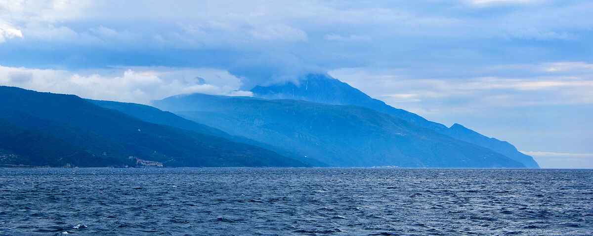 First View of Mount Athos