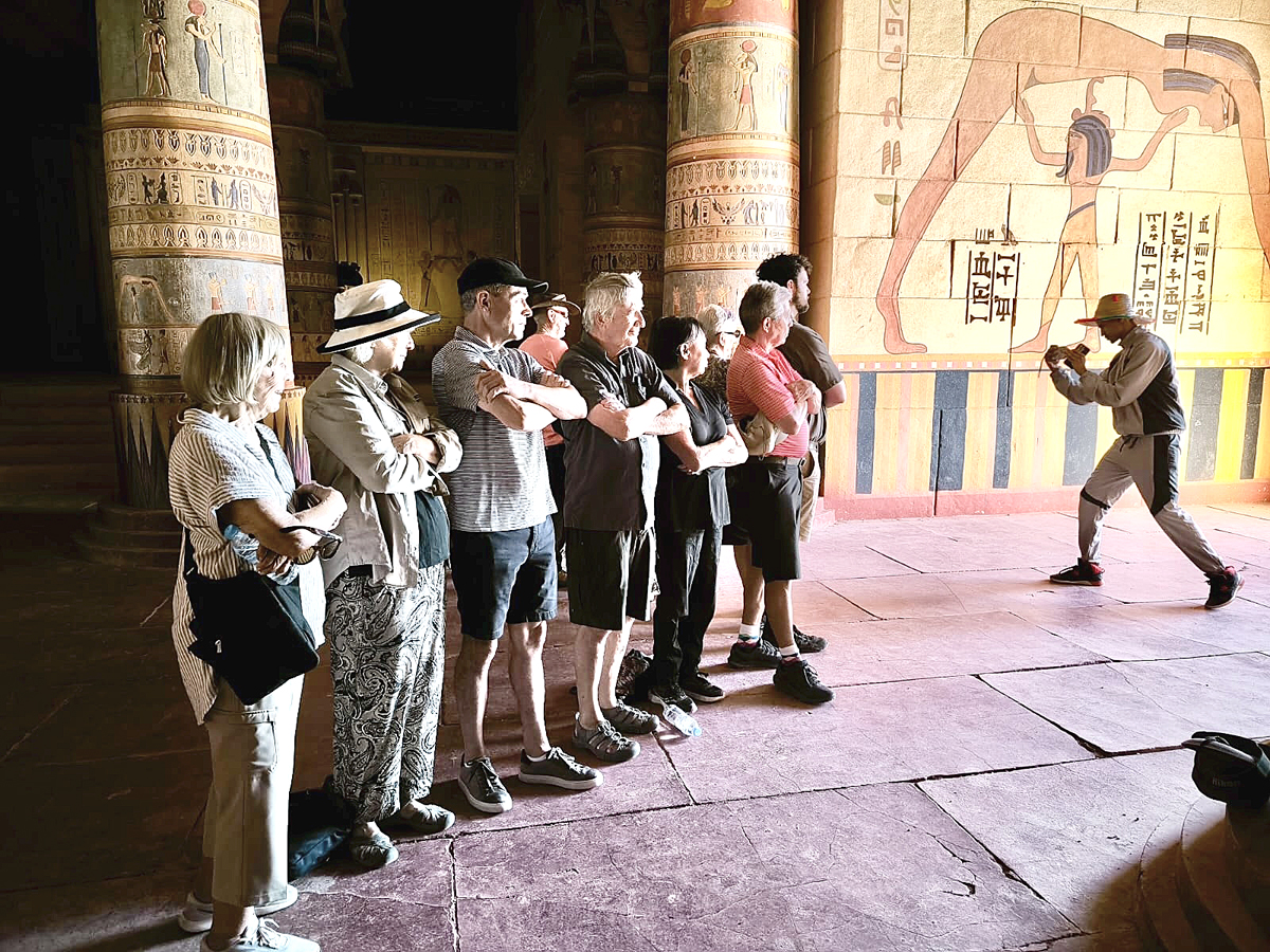 Movie Stars in the Egyptian Temple