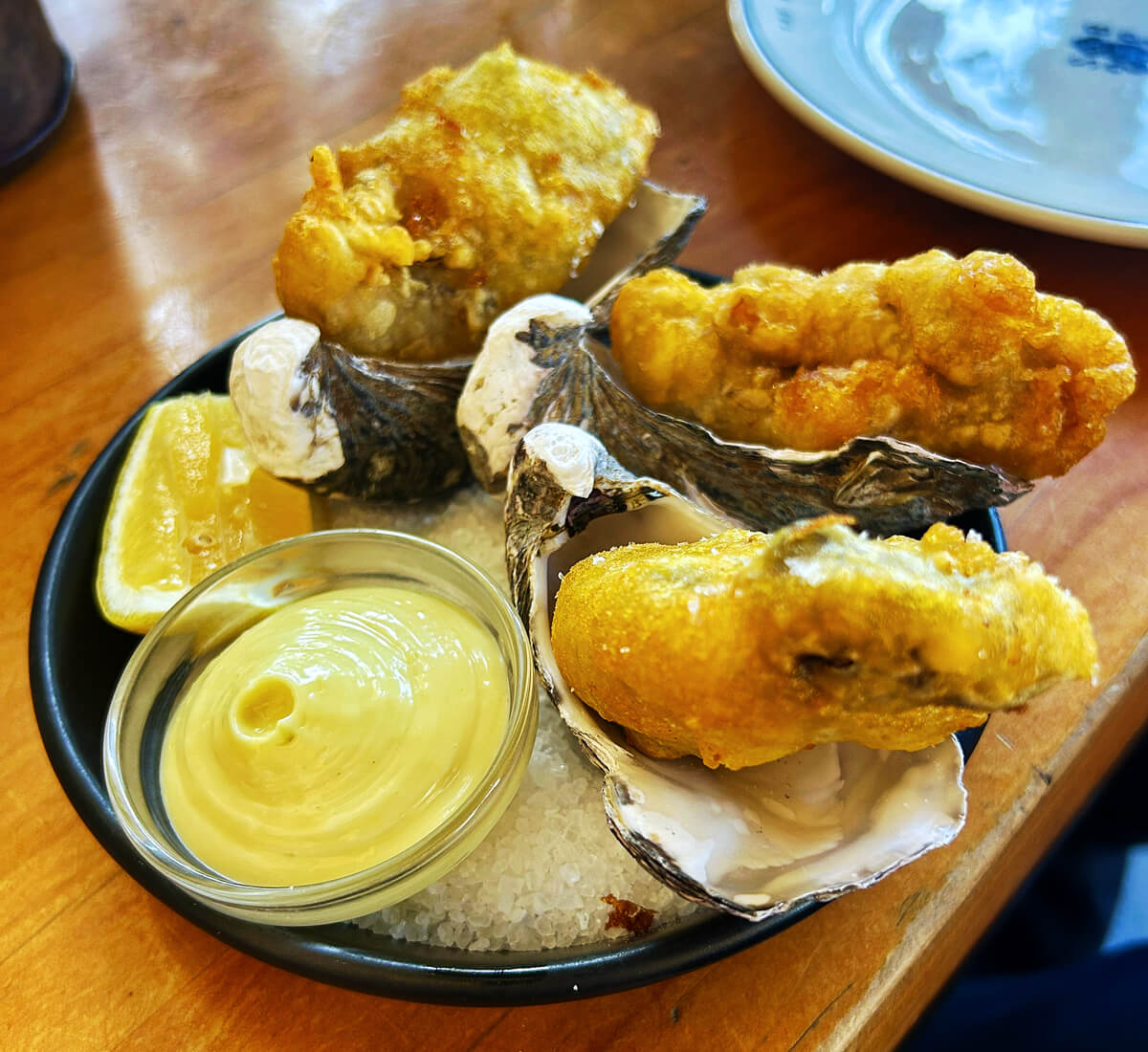 Tempura Oysters, The Shucker Brothers