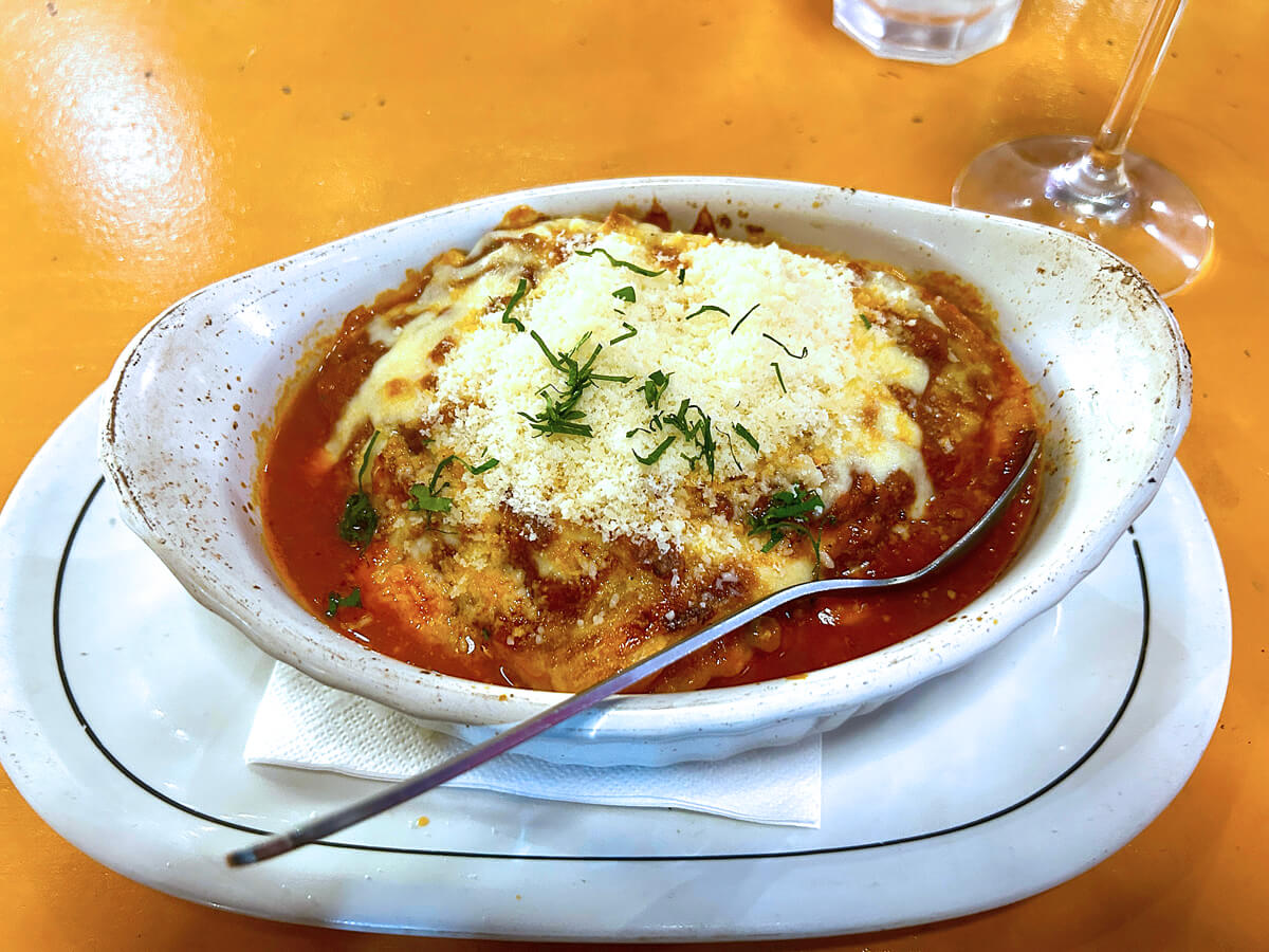 Lasagna, Rossini Cafe, Sydney