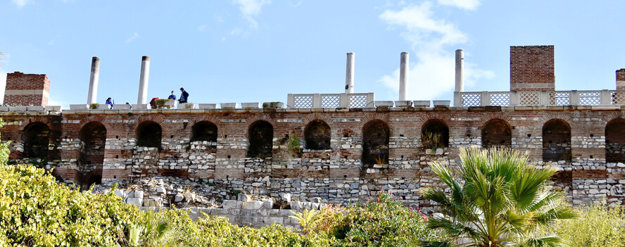 Basilica of St. John from the Mosque. Basilica of Saint John, Selcuk, Turkey.