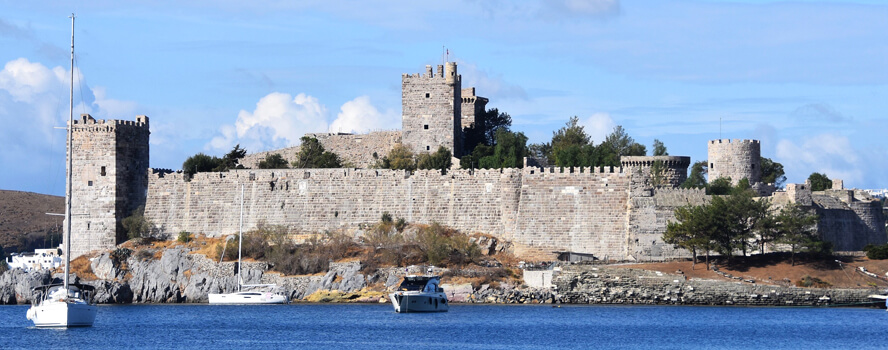 Bodrum Castle from the Promenade. Bodrum Castle.