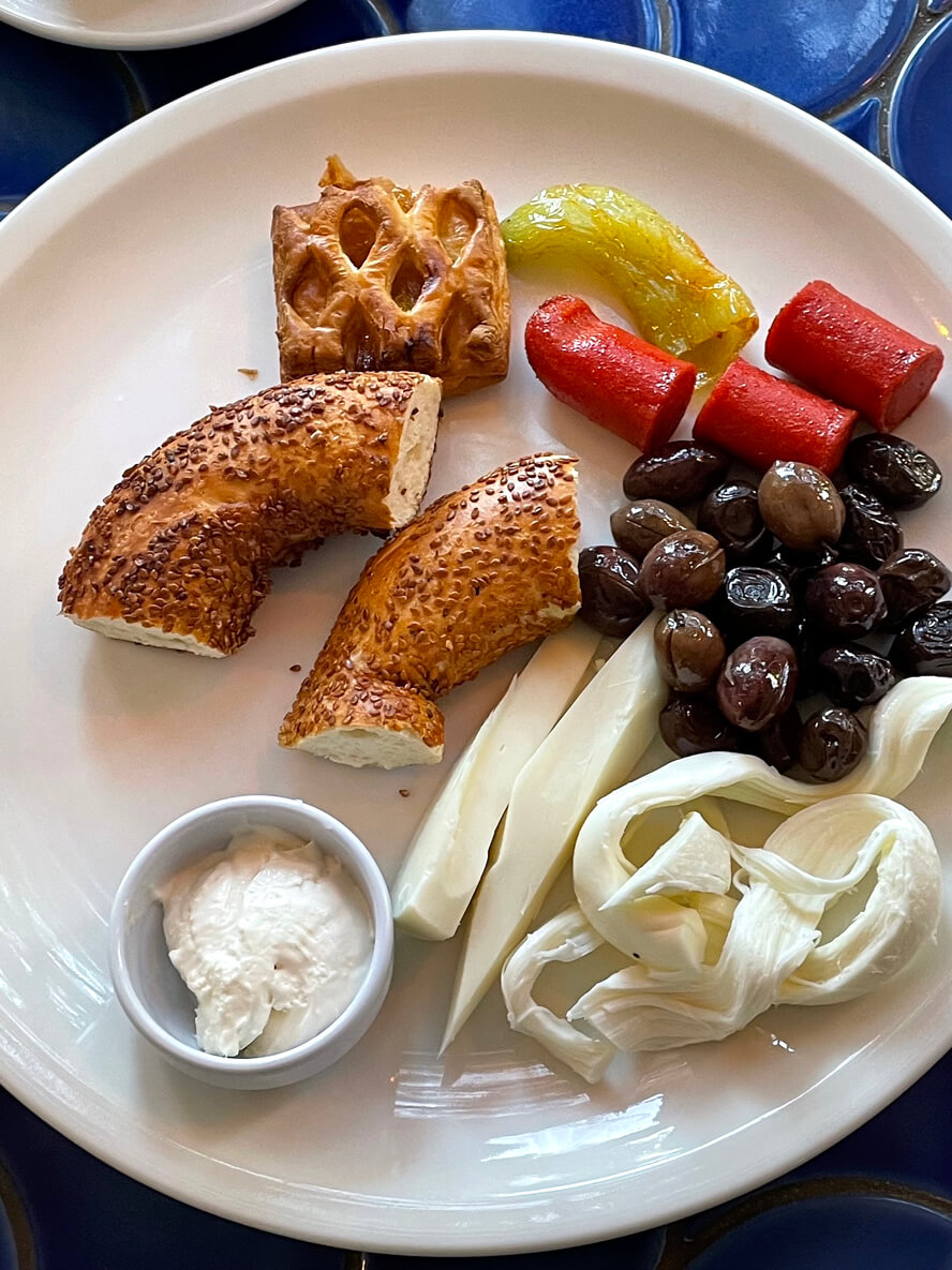 My Breakfast at the Manastir. Bodrum.