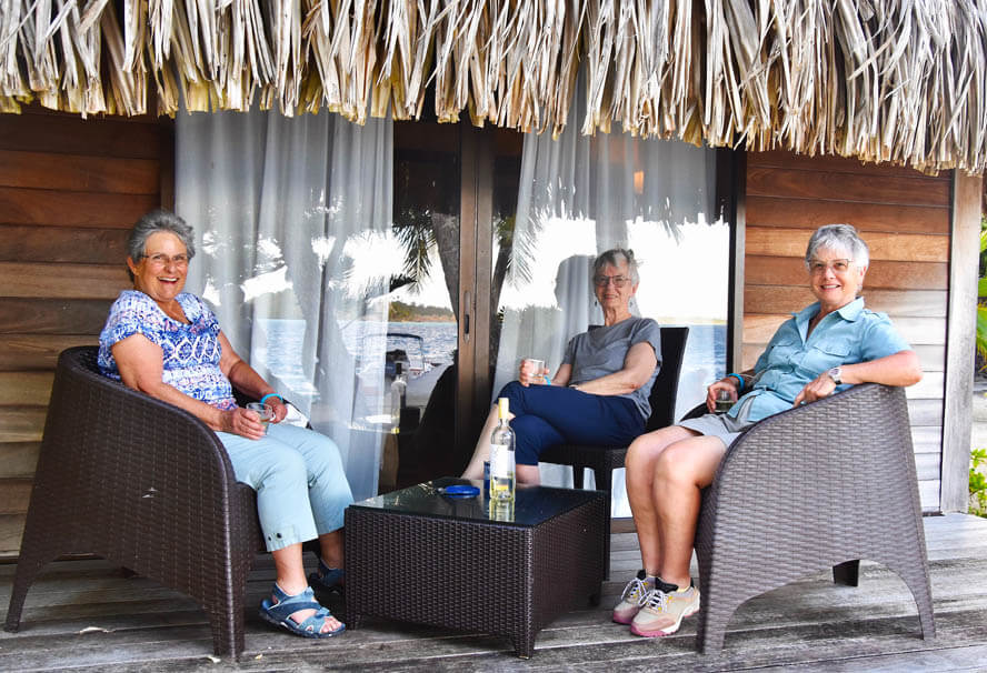 Linda, Sarah & Carolyn Enjoying the Maitai