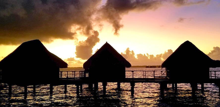 Sunset on Bora Bora