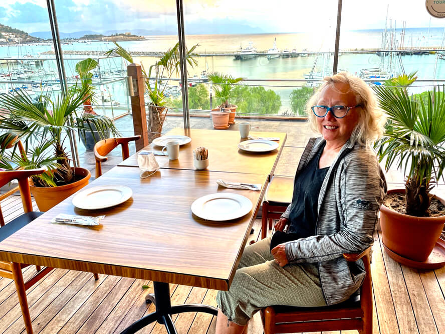 Breakfast Overlooking the Harbour. Kusadasi – Gateway to Ephesus.
