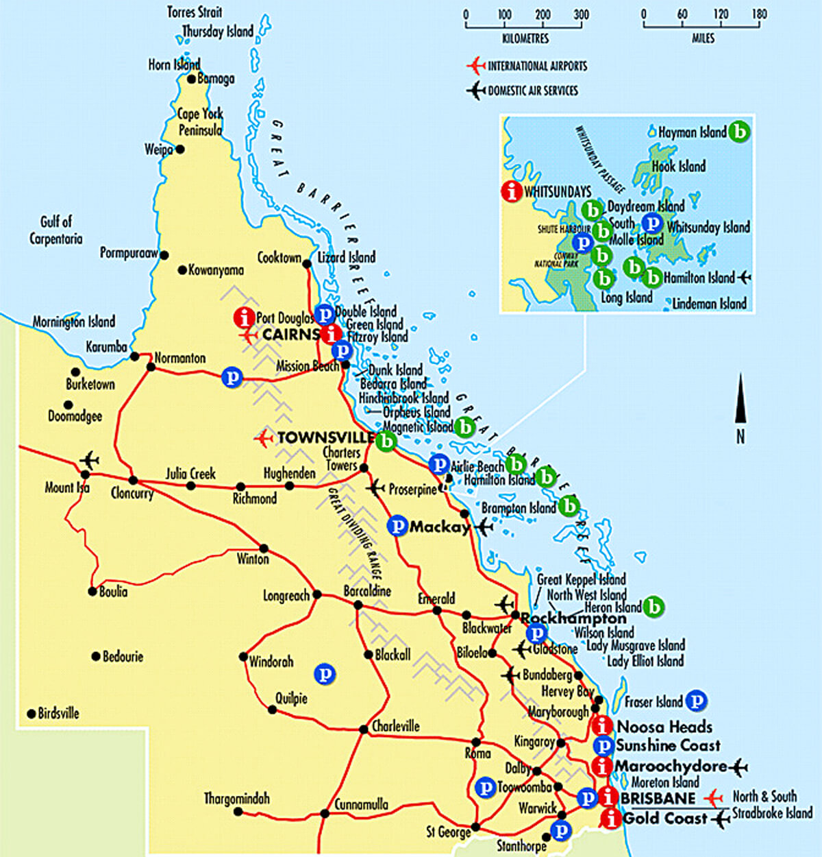 Map of Queensland