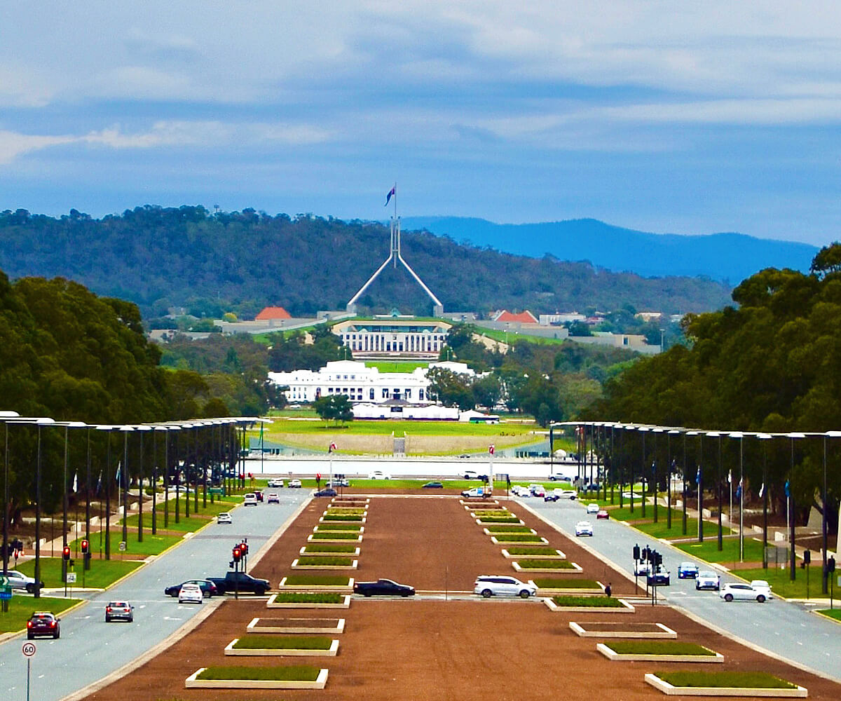 Australian Parliament from the War Memorial