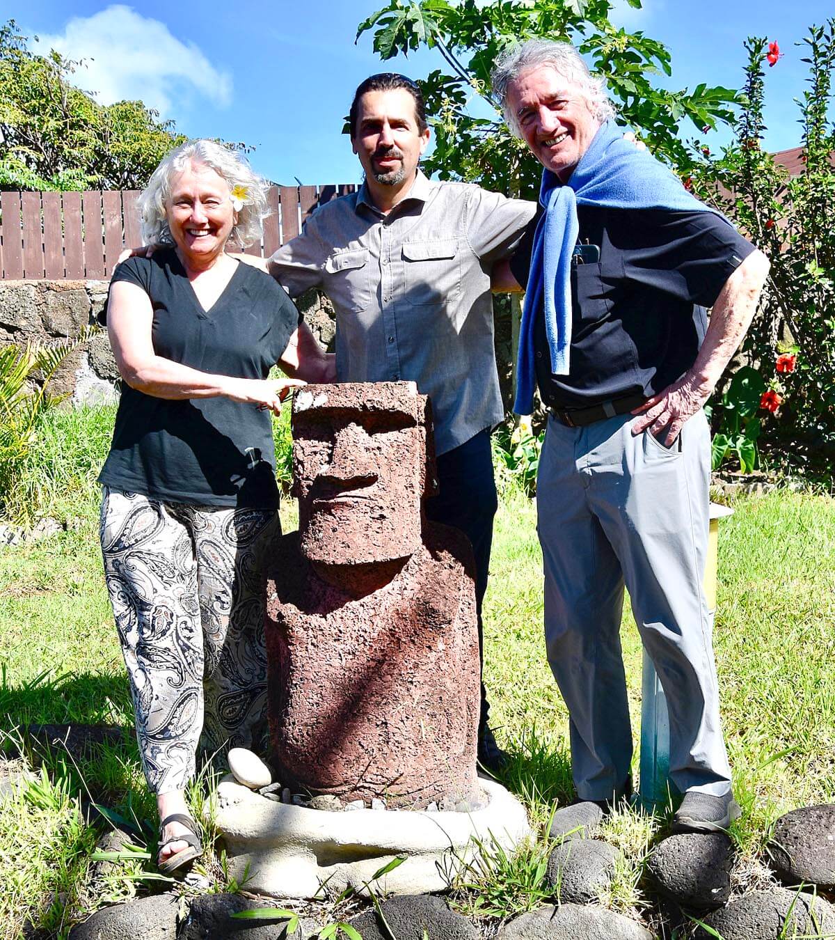 With Chris Tripodi on Easter Island