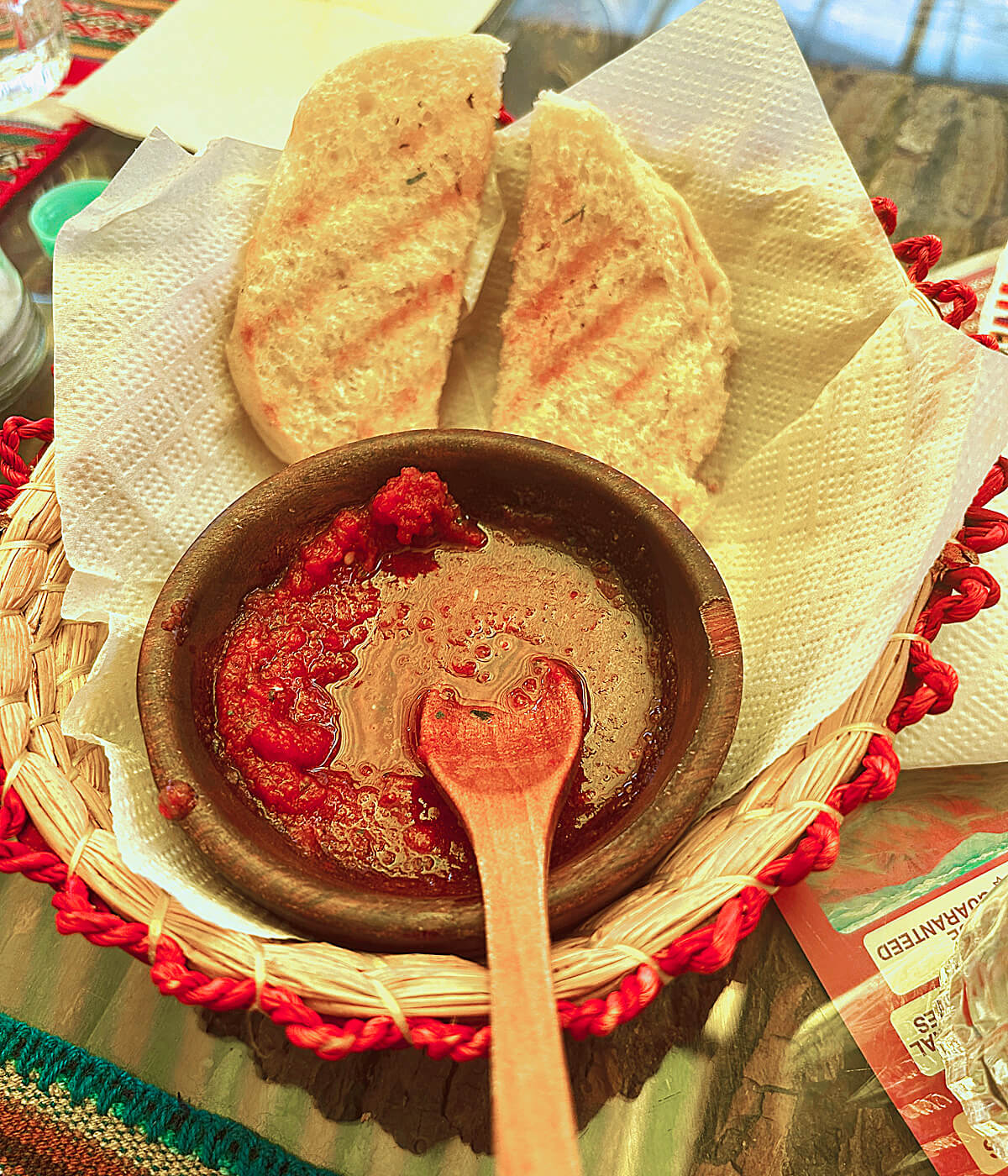 Bolivian Toast with Hot Sauce