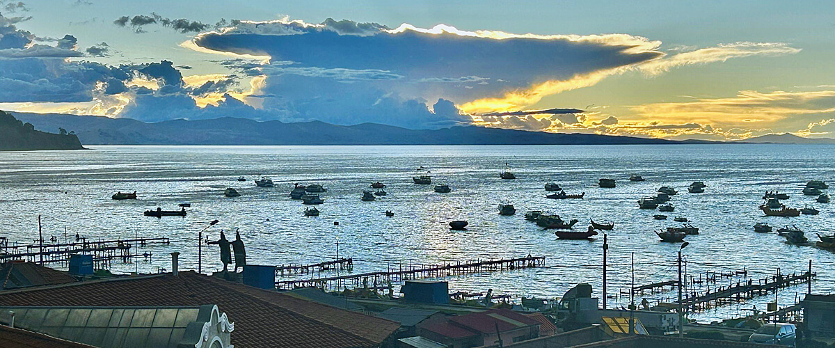 Sunset in Copacabana