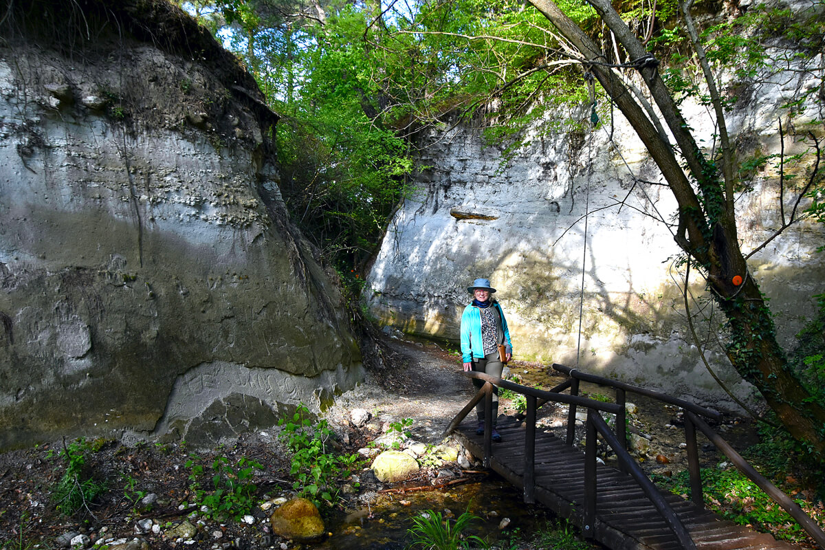 Alison in a Glen of Volcanic Tuff