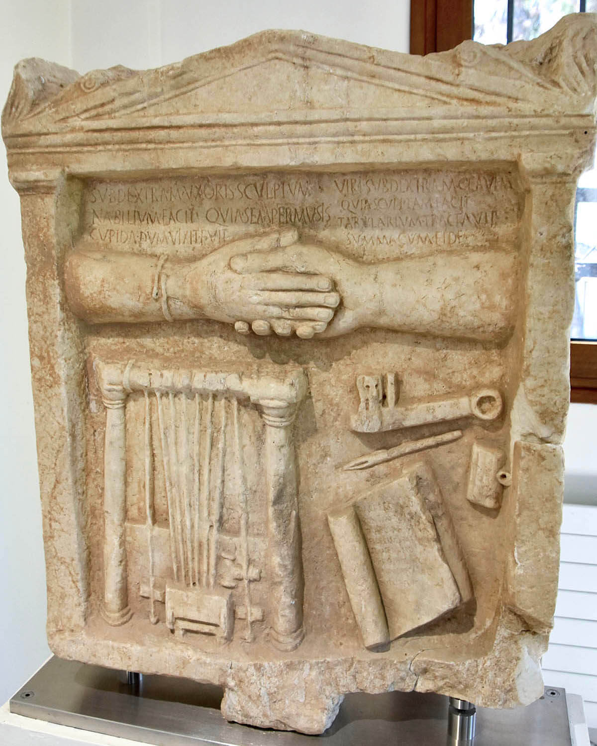 Stele Depicting a Musical Instrument Never Found