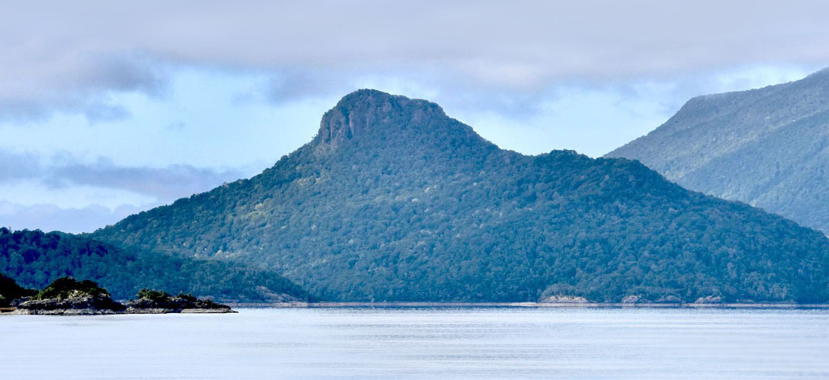 Small Volcanic Plug Lake Manapuri