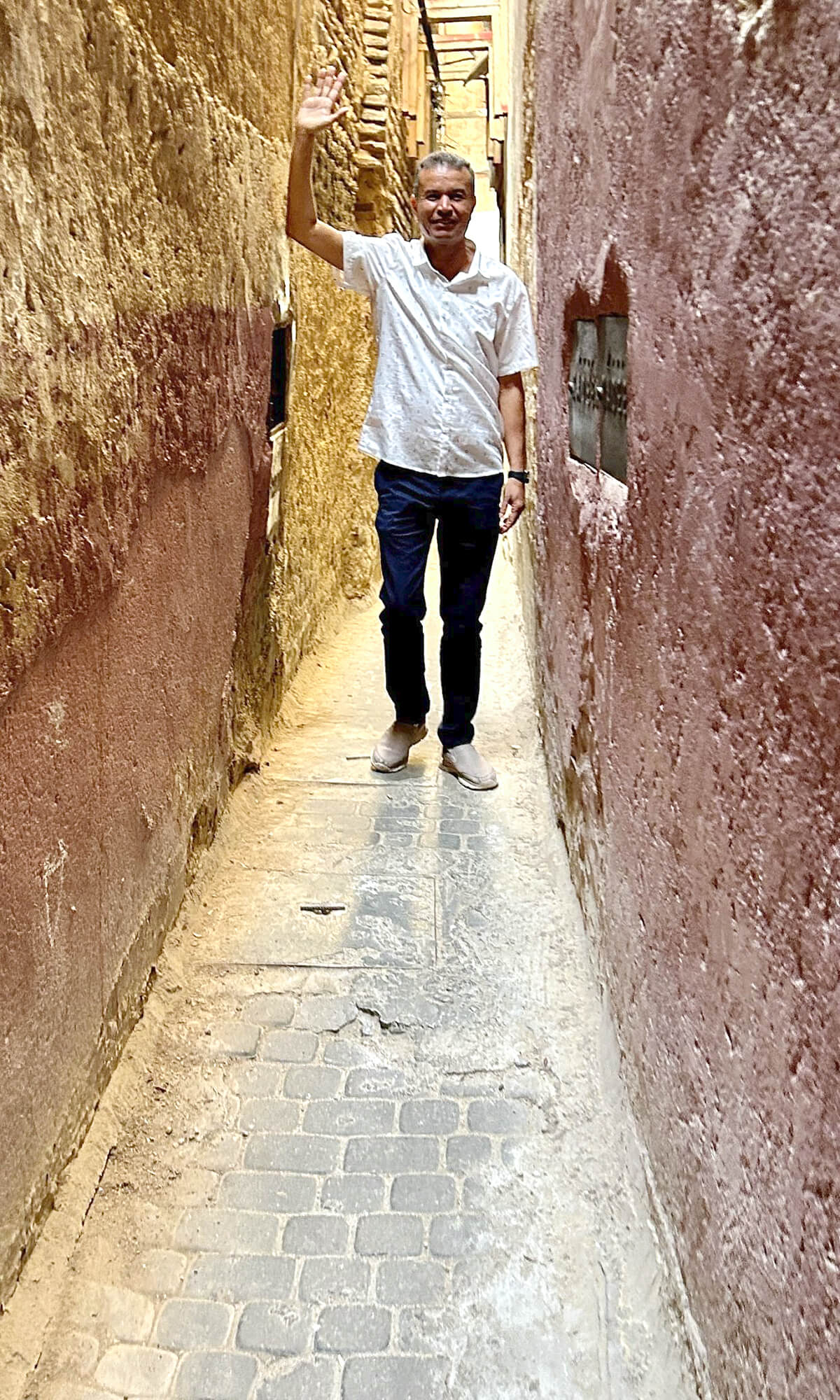 Narrow Fes Medina Lane