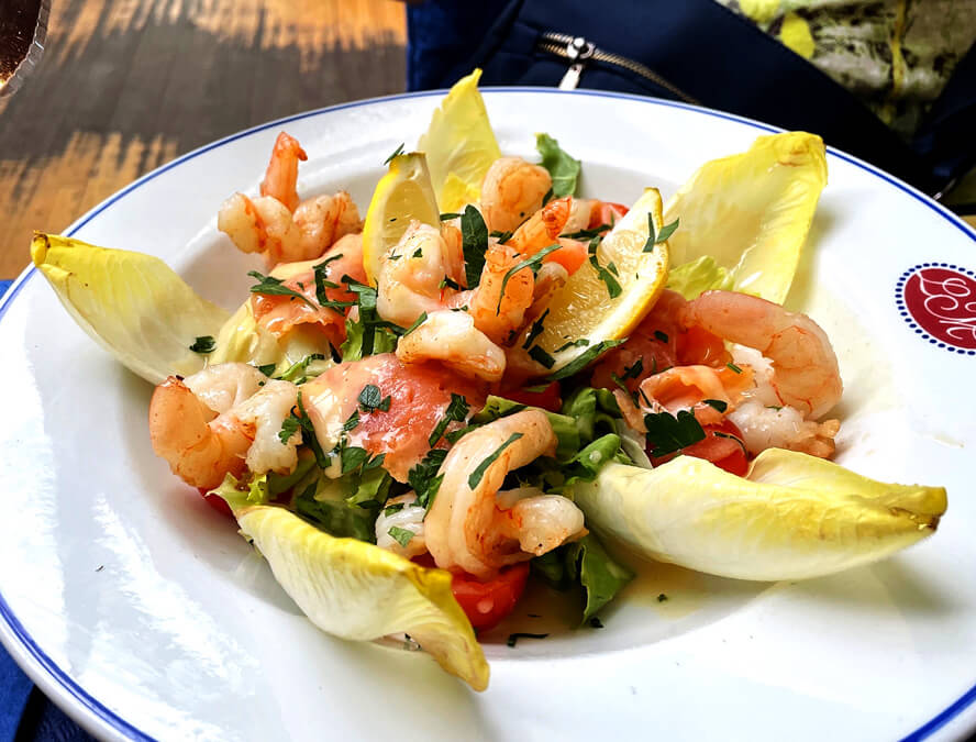 Shrimp & Smoked Salmon Salad, Hotel Montbrillant