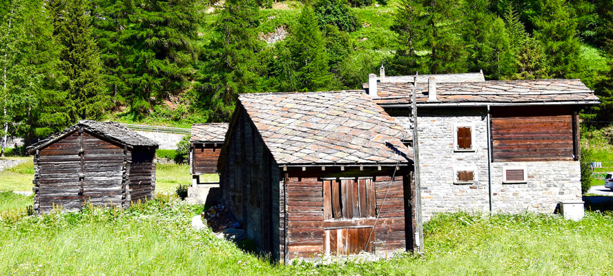 Slate Roofed Houses and Sheds