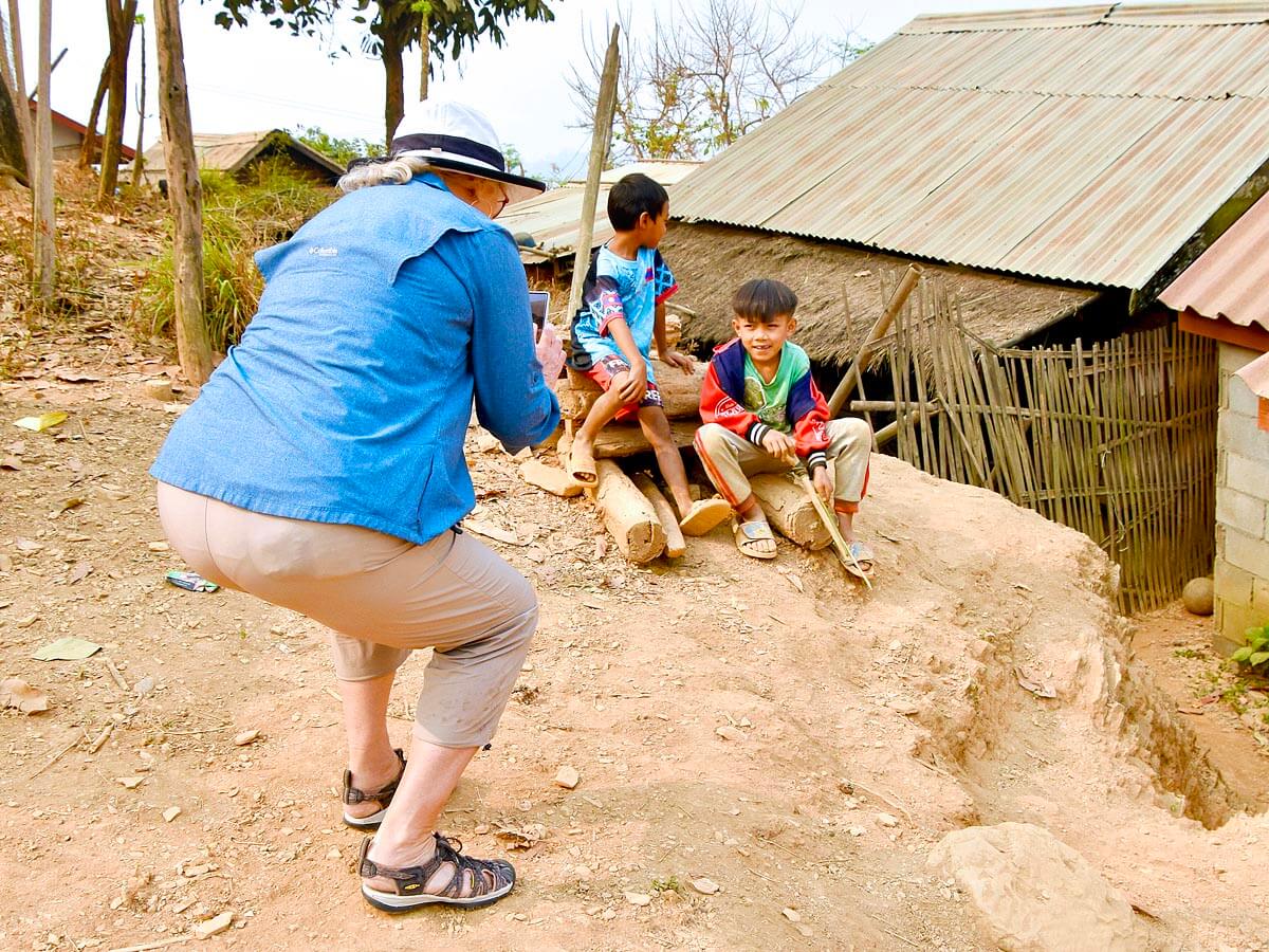 Alison Photographing Two Boys