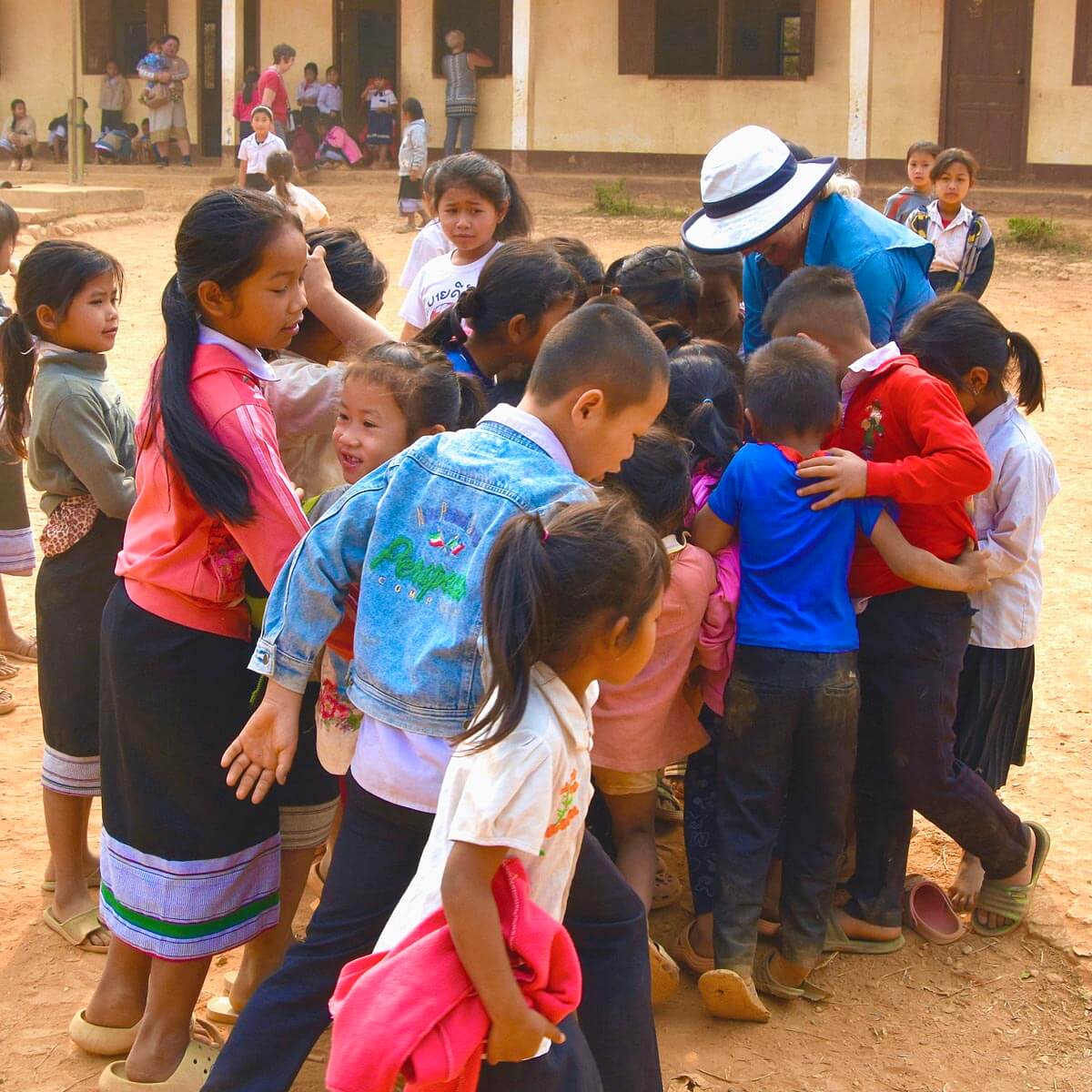 Alison Showing the Photos
