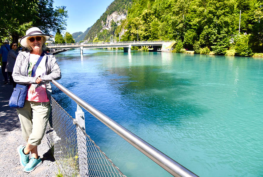 Alison on the Aare River