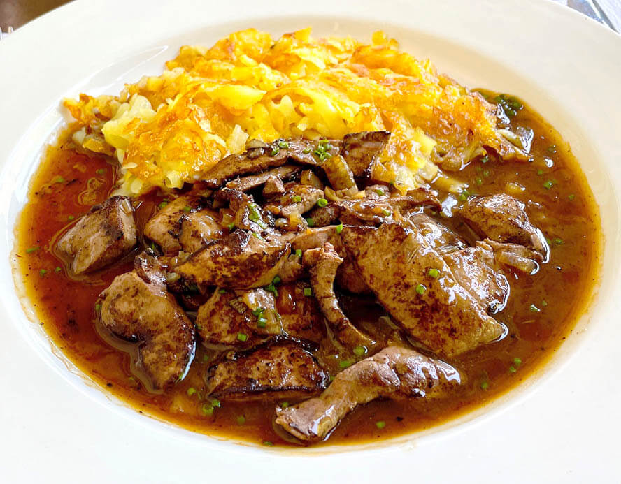Calves Liver & Roesti, Chalet Beizli