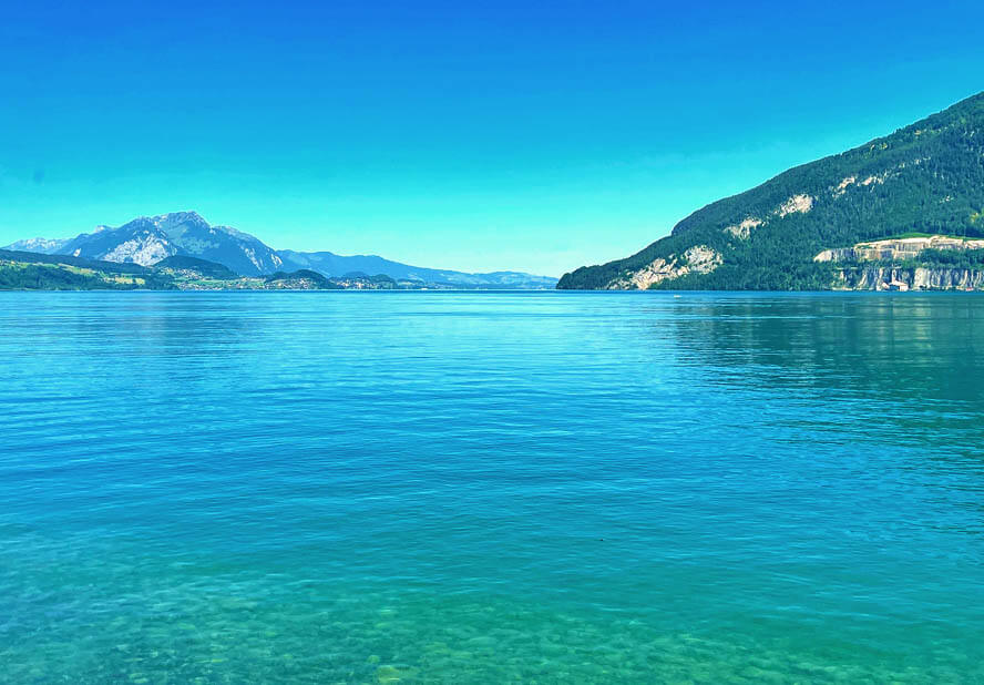 Lake Thun from the Train