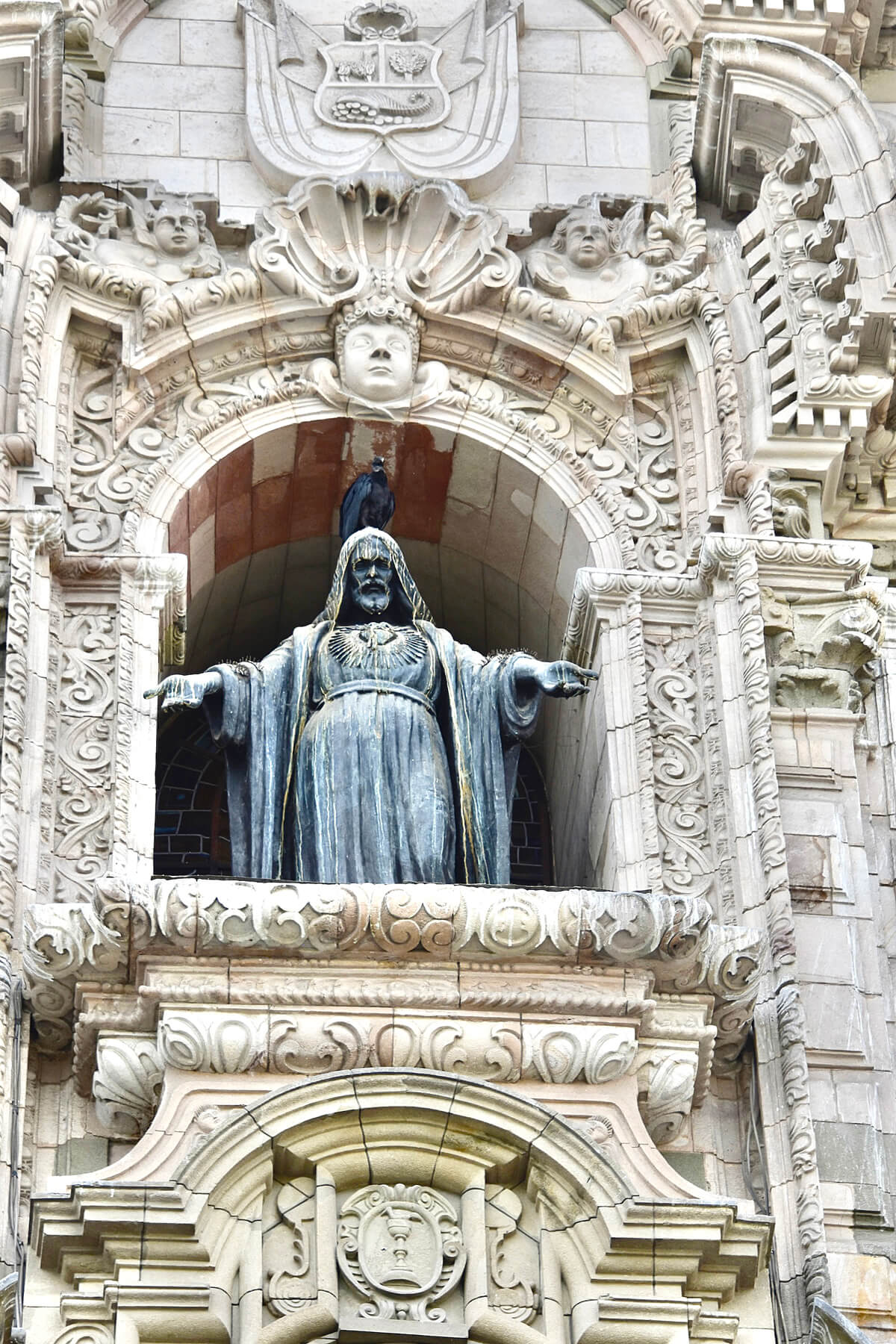 Christ above the Cathedral Entrance